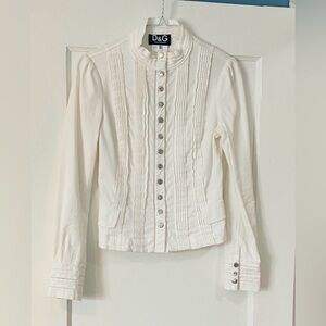 D&G authentic White button down shirt